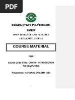 Course Material: Kwara State Polytechnic, Ilorin