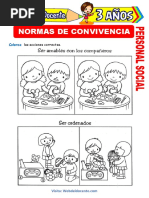 Normas de Convivencia para Niños de 3 Años | PDF
