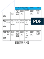 Fitness Plan