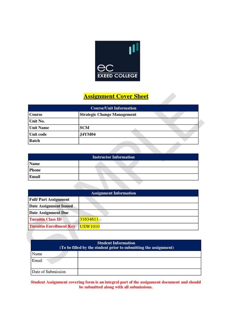 Strategic Change Management Assignment | PDF | Change Management ...