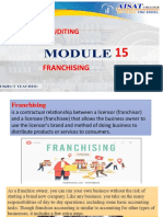 Auditing: Franchising