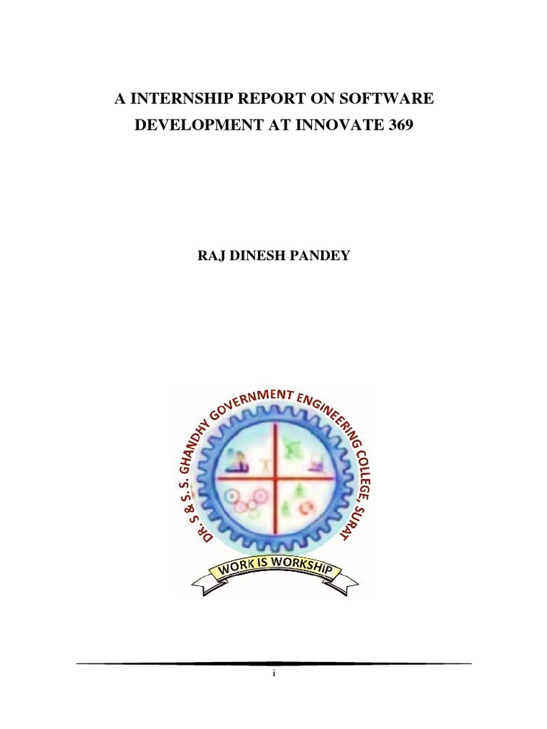 Software Development Internship Report | PDF | Mobile App | Software ...