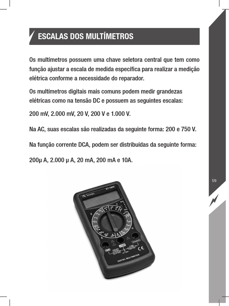 Escalas de Medida em Multímetros | PDF
