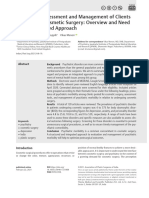 Psychiatric Assessment and Management of Clients Undergoing Cosmetic Surgery: Overview and Need For An Integrated Approach