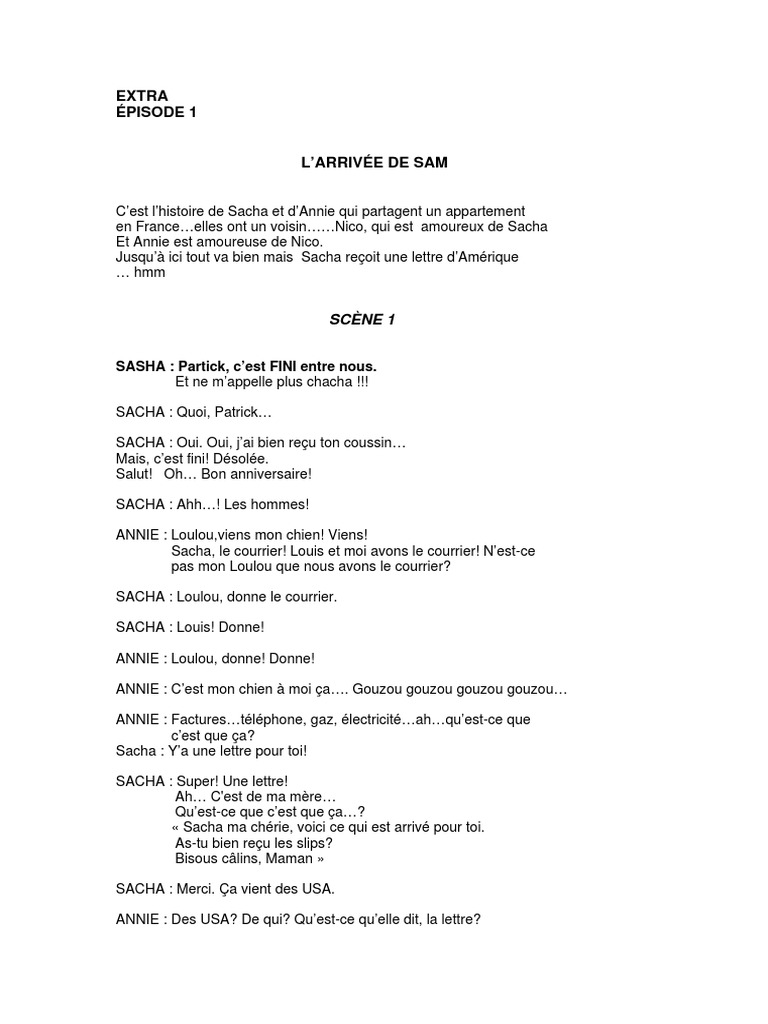 Extra French - Script | PDF | Maison et jardin | Art