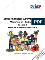 Q2 Biotechnology8 Uses of Recom Binant DNA wk6