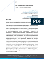 Cultura de Paz y Transversalidad de Una Educación para La Paz en El Currículo Universitario