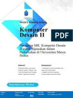 Komputer Desain II: Pengantar MK. Komputer Desain II Untuk Digunakan Dalam Perkuliahan Di Universitas Mercu Buana