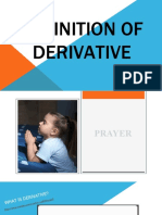 Definition of Derivative