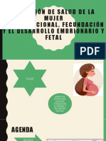Situación de Salud de La Mujer A Nivel Nacional, Fecundación Y El Desarrollo Embrionario Y Fetal