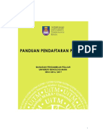 Panduan Pendaftaran Pelajar: Bahagian Pengambilan Pelajar Universiti Teknologi Mara SESI 2 2016/ 2017