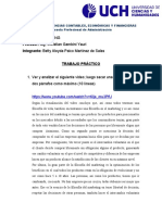 Curso: Marketing Profesor: Mg. Christian Gambini Yauri Integrante: Betty Aleyda Paico Martínez de Salas Trabajo Práctico