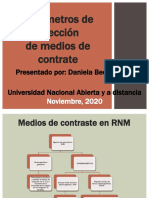 Parametros de Inyección de Medios de Contrate: Presentado Por: Daniela Bedoya Universidad Nacional Abierta y A Distancia