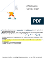 MCQ Discussion Plus Two Revision: by Ashish Jose ZAJ