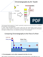 Invention of Chromatography by M. Tswett