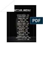 Daftar Menu