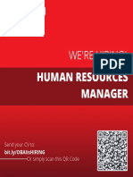 Human Resources Manager: We'Re Hiring!