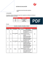 Haz Click para Consultar El Sistema de Evaluación