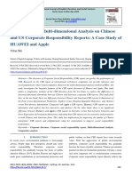 A Corpus-Based Multi-Dimensional Analysis On Chinese and US Corporate Responsibility Reports: A Case Study of HUAWEI and Apple