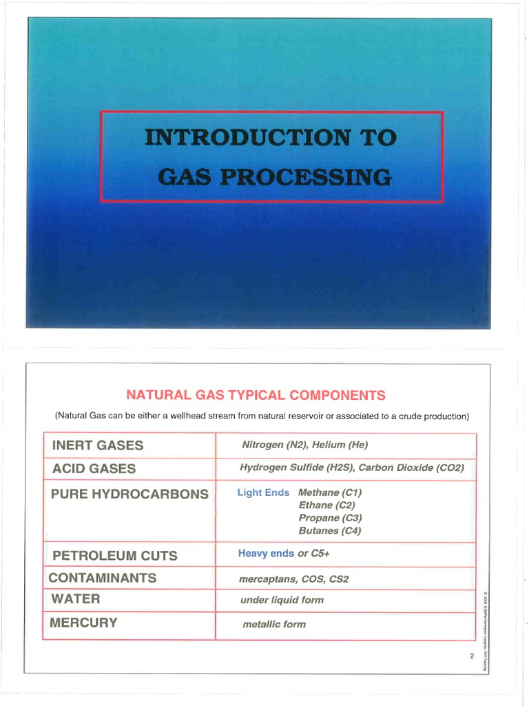 M4-3 Section 4 Gas Processing & Conditioning | PDF