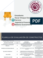 Evaluacion Const. de Bolivia