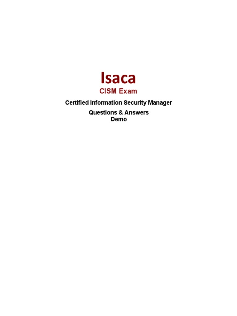 CISM Unterlage