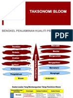 Taksonomi Bloom: Bengkel Penjaminan Kualiti PBD