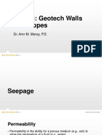 CE 446: Geotech Walls and Slopes: Dr. Amr M. Morsy, P.E