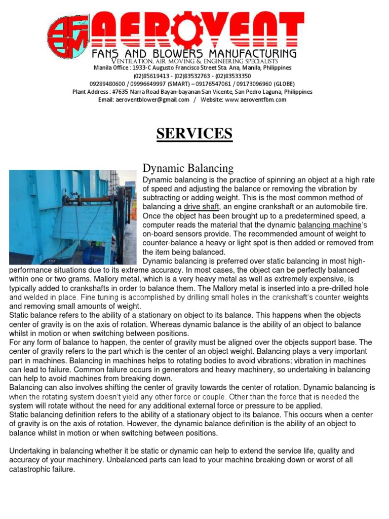 Aerovent Fans and Blowers Manufacturing PDF Insulator (Electricity