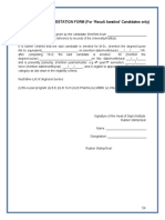 ANNEXURE-VIII ATTESTATION FORM (For Result Awaited' Candidates Only)