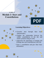 Science 9: Unit 3 Module 3: Stars and Constellations