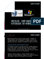 Tutorial de Instalación, Configuración de Virtual Box en Windows 7