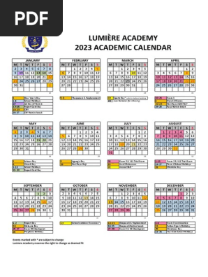 Lumiere Calender 2023 | PDF | Religious Festivals | Traditions