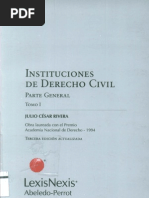 Instituciones de Derecho Civil Parte General - Tomo I - Primera ...