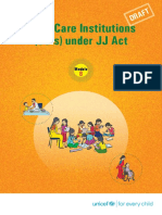 Child Care Institutions (Ccis) Under JJ Act: Draft