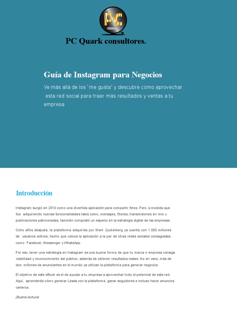 Estrategias de Instagram para Negocios | PDF | Facebook | Servicio de ...