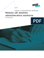 Módulo 10: Gestión Administrativa Sanitaria: Pac Desarrollo