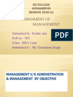 Management Assignment