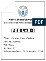 Dewan Aminul Islam 1813266643pre Lab 1