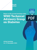 WHO Technical Advisory Group On Diabetes: Report of The Second Meeting of The