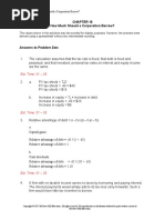 Answers To Problem Sets: How Much Should A Corporation Borrow?