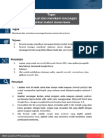 Tugas Membuat Dan Merekam Rancangan Konten Materi Siaran Baru