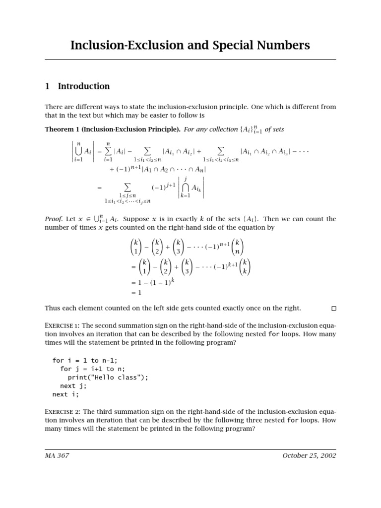 Advanced Combinatorics for Math Students | PDF | Mathematical Concepts ...
