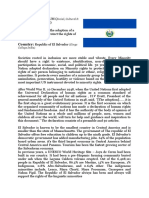 Position Paper by The Republic of El Salvador (SOCHUM)