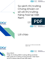 So sánh Thị trường Chứng khoán cơ sở với Thị trường Hàng Hoá