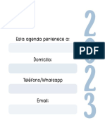 Esta Agenda Pertenece A