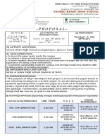 Project Proposal Format in Science 10 (3rd Quarter)