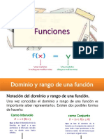 Dominio y rango de funciones