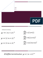 Differentiation: Function of A Function (Chain Rule)