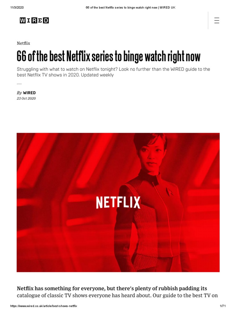 66 of The Best Netflix Series To Binge Watch Right Now PDF Star Trek The Next Generation